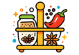 With all the seasonings in their proper places, cooking becomes twice as easy and effortless!